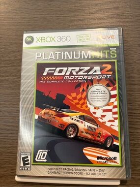 Xbox 360 Forza Motorsport 2 Platinum Hits - Orange Racing Cover